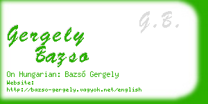 gergely bazso business card